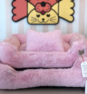 Cama Theodoros Nuven Retangular Rosa Bebê