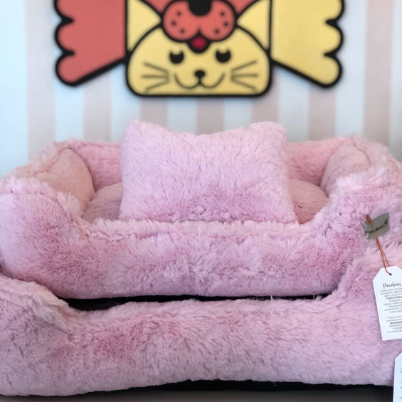 Cama Theodoros Nuven Retangular Rosa Bebê