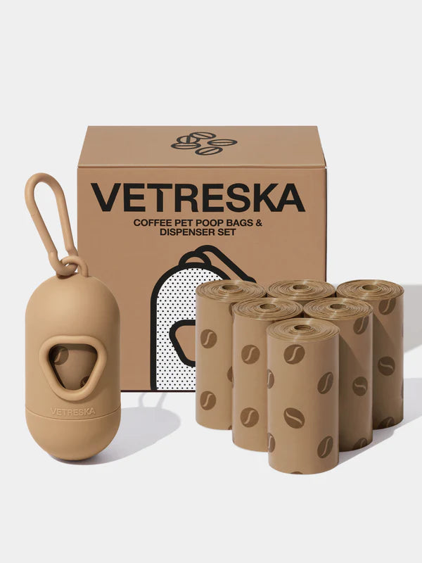 Conjunto Cata Caca Dispenser e Sacos (1 dispenser + 7 rolos) Vetreska