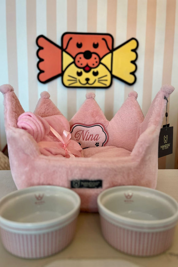 Cama Coroa em Tecido Nuvem Ultra Macio